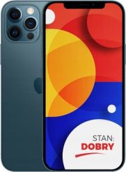 Smartfon Apple APPLE IPHONE 12 PRO MAX 256GB BLUE | STAN DOBRY. Niebieskie smartfony Apple. Za 2,899.00 zł.