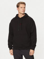 HUGO Bluza Dugojellow 50524318 Czarny Regular Fit. Czarne bluzy męskie Hugo, m, bez wzorów, z bawełny, bez ramiączek, bez kaptura. Za 449.99 zł.