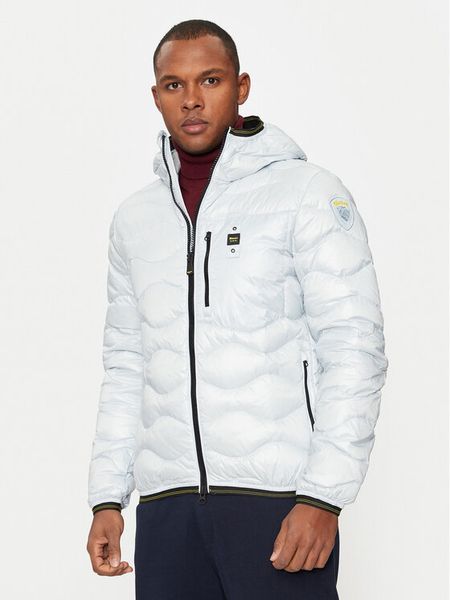 Blauer Kurtka puchowa 24WBLUC03030 Błękitny Regular Fit. Niebieskie kurtki męskie Blauer, m, bez wzorów, z puchu, bez kaptura. Za 949.99 zł.