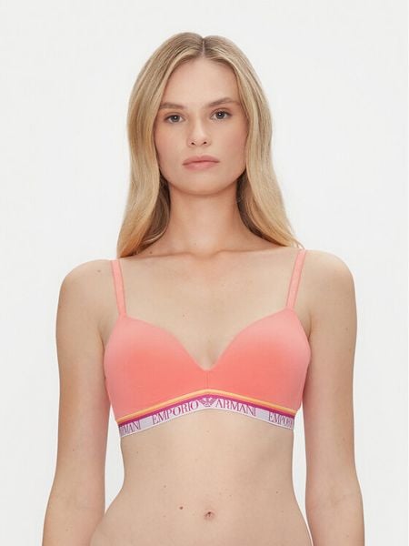 Emporio Armani Underwear Biustonosz braletka EW000442 AF10883 U4024 Różowy. Czerwone biustonosze Emporio Armani Underwear, bez wzorów, z bawełny. Za 149.99 zł.