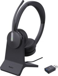 Słuchawki Yealink Yealink WH64 Hybird Dual with Charging Stand Teams Zestaw słuchawkowy Bezprzewodowy Opaska na głowę Biuro/centrum telefoniczne USB T. Czarne słuchawki bezprzewodowe yealink. Za 699.99 zł.
