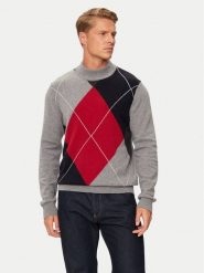 Pierre Cardin Sweter C5 51150./5079/4215 Szary Regular Fit. Szare swetry męskie Pierre Cardin, m, bez wzorów, z bawełny, bez kołnierzyka, bez ramiączek. Za 269.99 zł.