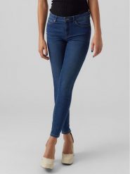 Vero Moda Jeansy June 10278817 Granatowy Slim Fit. Niebieskie jeansy damskie Vero Moda, bez wzorów, z bawełny. Za 79.99 zł.
