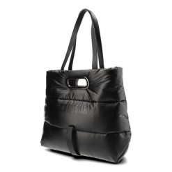 Czarna Torba Big Star Modna Pikowana Shopperka. Czarne shopperki damskie Big Star Accessories, z aplikacjami, ze skóry ekologicznej, na ramię, pikowane, bez dodatków. Za 209.00 zł.