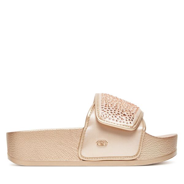 Klapki Liu Jo. Żółte klapki damskie Liu Jo, bez wzorów, bez obcasa, bez zapięcia. Za 229.99 zł.