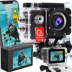 Kamera Kamera sportowa full hd wi-fi wodoodporna 30m mocowania uchwyty pro go lcd -e045. Kamery sportowe NoName. Za 56.62 zł.