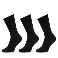 Skarpety długie BOSS. Czarne skarpety męskie Boss, bez wzorów. Za 89.99 zł.