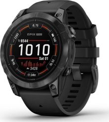 Zegarek sportowy Garmin Epix Pro Gen 2 Czarny (010-02803-01). Czarne zegarki sportowe Garmin, bez wzorów. Za 2,819.15 zł.