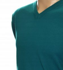 Sweter męski w szpic z kaszmiru i wełny merynosów kaszmirowy M morski 243. Zielone swetry męskie Giovane Ricco, m, bez wzorów, z kaszmiru, bez kołnierzyka, bez ramiączek. Za 139.99 zł.