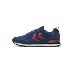 Sneakersy Hummel Monaco 86. Niebieskie obuwie sportowe damskie Hummel, bez wzorów, bez zapięcia, trekkingowe. W wyprzedaży za 216.50 zł.