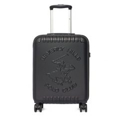 Walizka kabinowa Beverly Hills Polo Club. Czarne walizki damskie Beverly Hills Polo Club, bez wzorów. Za 299.99 zł.