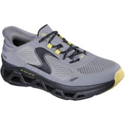 Buty sportowe męskie Skechers Glide step Altus. Szare buty sportowe męskie Skechers, bez wzorów, bez zapięcia, na fitness i siłownię. Za 790.00 zł.