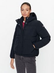 Champion Kurtka przejściowa Hooded Jacket 116921 Czarny Custom Fit. Czarne kurtki damskie Champion, l, bez wzorów, z syntetyku, bez kaptura. Za 789.99 zł.