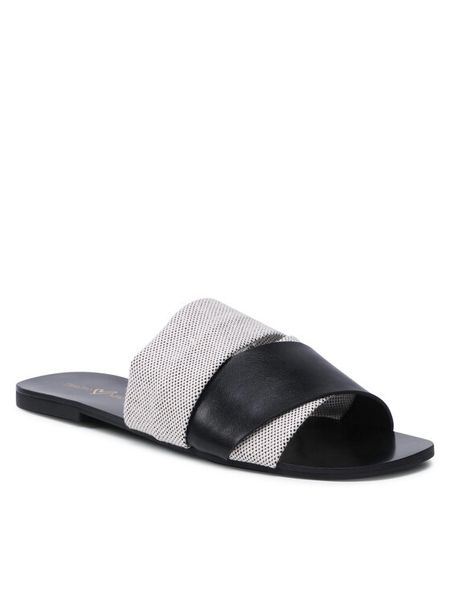 DeeZee Klapki LS5218-13 Beżowy. Brązowe klapki damskie DeeZee, bez wzorów, z materiału, bez obcasa, bez zapięcia. Za 63.99 zł.