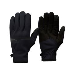 Rękawiczki softshellowe Black Diamond Everyday Softshell Gloves. Czarne rękawiczki damskie Black Diamond, bez wzorów, z softshellu. Za 119.99 zł.