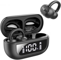 Słuchawki Tozo Tozo OpenRhyme T13064 Black Black. Czarne słuchawki bezprzewodowe TOZO. Za 147.87 zł.
