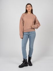 Diesel Bluza "Lym" | A04822-0NQAZ | Kobieta | Beżowy. Brązowe bluzy damskie Diesel, s, bez wzorów, z bawełny, bez ramiączek, bez kaptura. W wyprzedaży za 349.00 zł.