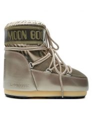 Moon Boot Śniegowce 80D1409350 Złoty. Żółte buty zimowe męskie Moon Boot, bez wzorów, ze skóry, bez obcasa, bez zapięcia. Za 805.00 zł.