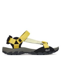 Sandały Jack Wolfskin. Żółte buty zimowe męskie Jack Wolfskin, bez wzorów, bez obcasa, bez zapięcia. Za 379.99 zł.