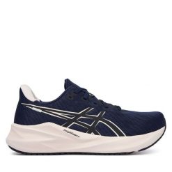 Buty do biegania Asics. Niebieskie obuwie sportowe damskie Asics, bez wzorów, bez zapięcia, do biegania. Za 329.99 zł.