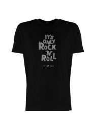 John Richmond T-Shirt | HMP25030TS | Mężczyzna | Czarny. Czarne t-shirty męskie John Richmond, m, bez wzorów, z bawełny, bez kołnierzyka, bez ramiączek. W wyprzedaży za 179.00 zł.
