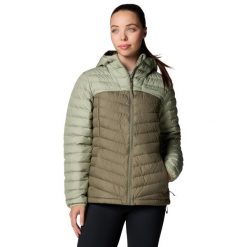Kurtka sportowa damska Columbia Westridge Hooded Down Jacket. Zielone kurtki sportowe damskie Columbia, s, bez wzorów, z poliesteru, bez ramiączek, bez kaptura, trekkingowe. Za 529.99 zł.