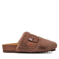 Klapki Scholl. Brązowe klapki damskie Scholl, bez wzorów, bez obcasa, bez zapięcia. Za 269.99 zł.