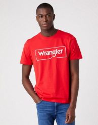 WRANGLER FRAME LOGO TEE MĘSKI T-SHIRT KOSZULKA W70JD3X47 112320763. T-shirty męskie Wrangler, m, bez wzorów, bez kołnierzyka, bez ramiączek. Za 69.99 zł.