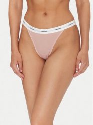 Calvin Klein Underwear Komplet 3 par stringów LV00QD5308 Różowy. Czerwone majtki damskie Calvin Klein Underwear, z bawełny. Za 119.99 zł.