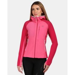 Damska kurtka softshell Kilpi BALEO-W. Czerwone kurtki sportowe damskie Kilpi, xs, bez wzorów, z nylonu, bez ramiączek, bez kaptura, do biegania. Za 422.05 zł.