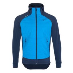 Kurtka narciarska z kapturem Silvini Dirilo. Niebieskie kurtki sportowe męskie Silvini, m, bez wzorów, z materiału, z kapturem, narciarskie, primaloft. Za 463.50 zł.