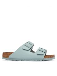 Birkenstock Klapki Arizona Bf 1033123 Zielony jasny. Zielone klapki damskie Birkenstock, bez wzorów, ze skóry, bez obcasa, bez zapięcia. Za 359.99 zł.