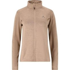 Damska kurtka dresowa z pełnym zamkiem błyskawicznym Whistler Juice. Brązowe koszulki sportowe damskie Whistler, bez wzorów, z dresówki, bez ramiączek, bez kaptura. Za 199.99 zł.