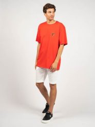 Guess T-Shirt | M0FI0ER9XF0 | Mężczyzna | Czerwony. Czerwone t-shirty męskie Guess, m, z aplikacjami, z bawełny, bez kołnierzyka, bez ramiączek. W wyprzedaży za 119.00 zł.
