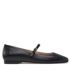 Baleriny Pollini. Czarne balerinki damskie Pollini, bez wzorów, bez obcasa, bez zapięcia. Za 819.99 zł.