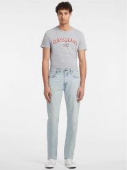 Guess Jeans Jeansy M4YA1B D5DO1 Niebieski Regular Fit. Niebieskie jeansy męskie Guess Jeans, z bawełny. Za 209.99 zł.