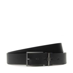 Pasek Męski HUGO. Czarne paski męskie Hugo. Za 479.99 zł.