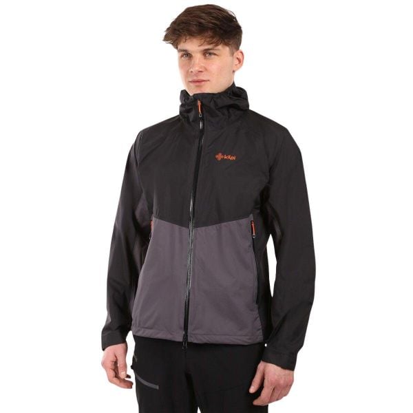 Męska kurtka wodoodporna Kilpi HURRICANE-M. Czarne kurtki sportowe męskie Kilpi, na zimę, m, bez wzorów, z nylonu, bez kaptura, narciarskie. Za 576.97 zł.