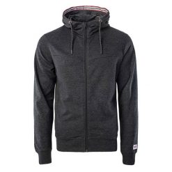 Bluza męska z kapturem Hi-Tec Sabarin - ciemnoszara, Rozmiar XXL. Szare bluzy męskie Hi-tec, m, bez wzorów, z bawełny, z kapturem. Za 114.99 zł.
