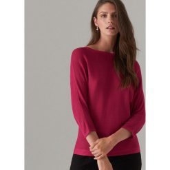 Lekki sweter z wiskozy - Różowy. Czerwone swetry nierozpinane damskie Mohito, l, bez wzorów, z wiskozy, bez kołnierzyka, bez ramiączek. Za 69.99 zł.