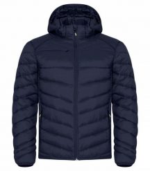 Clique Kurtka Idaho lekka i ciepła z recyklowanego poliamidu – Dark Navy. Niebieskie kurtki męskie CLIQUE, m, bez wzorów, z materiału, bez kaptura. Za 319.20 zł.