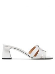Pollini Klapki SA28305C0ITT0100 Biały. Białe klapki damskie Pollini, bez wzorów, ze skóry, bez obcasa, bez zapięcia. Za 1,569.00 zł.