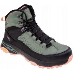 Damskie Skórzane Wodoodporne Buty Turystyczne Engen. Czarne obuwie trekkingowe damskie ELBRUS, bez zapięcia. Za 679.99 zł.