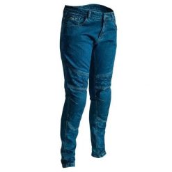 Damskie dżinsy motocyklowe RST x Kevlar® Aramid Tech Pro. Niebieskie jeansy damskie RST, bez wzorów, z denimu. Za 404.00 zł.