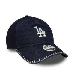Czapka baseballowa damska New York Mets New Era 9Forty Denim stitch. Niebieskie czapki damskie New Era, bez wzorów, z denimu, eleganckie. Za 176.50 zł.