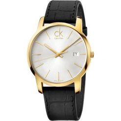 RABAT ZEGAREK CALVIN KLEIN CITY K2G2G5C6. Szare zegarki męskie Calvin Klein, bez wzorów, ze skóry, szklane. W wyprzedaży za 799.00 zł.