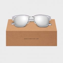 Miejskie okulary ze stali nierdzewnej Lifestyle Siroko Skyline. Białe okulary przeciwsłoneczne damskie SIROKO. Za 212.00 zł.
