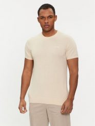 Guess Sweter M4GR05 Z3DN1 Écru Regular Fit. Swetry męskie Guess, l, z aplikacjami, z bawełny, bez kołnierzyka, bez ramiączek. Za 169.99 zł.