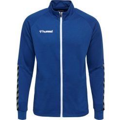Kurtka Hummel Zip hmlAUTHENTIC Poly. Niebieskie kurtki sportowe męskie Hummel, m, bez wzorów, bez kaptura, na fitness i siłownię. Za 214.00 zł.