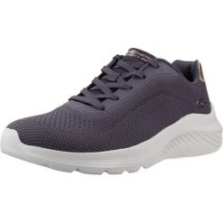 Buty SKECHERS BOBS SQUAD WAVES CURRENT Niebieski. Niebieskie obuwie trekkingowe damskie Skechers, z tkaniny, bez zapięcia. Za 246.99 zł.